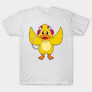 Duck Headphone Music T-Shirt